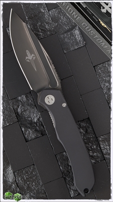 Marfione Custom Anax Folder T6 Handle Satin DLC Blade