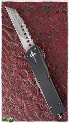 Marfione Custom Combat War Hound XHP Damascus Blade w/ DLC Ringed Hardware SN#007