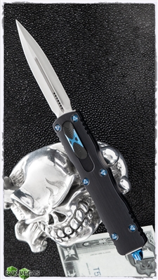 Marfione Custom Dirac Mirror Blade Anodized Hefted Alloy W/Ringed Blue Titanium Hardware.