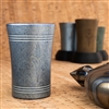 Marfione Custom Titanium Shot Glass, Single Dagger, Ice Blue