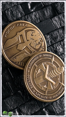Marfione Dagger & Spartan Bronze Challenge Coin