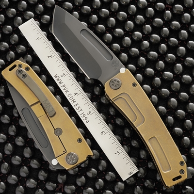 Medford Marauder-H, Black PVD CPM-3V Tanto, Bronze Anodized Titanium W/PVD HW