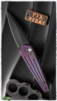 Medford Nosferatu Auto PVD Blade Violet Anodized Titanium Frame Violet & Bronze Anodized Clip & Hardware