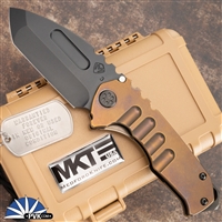 Medford Praetorian Genesis T 3V DLC Tanto, Bronze Ti Handles, PVD HW