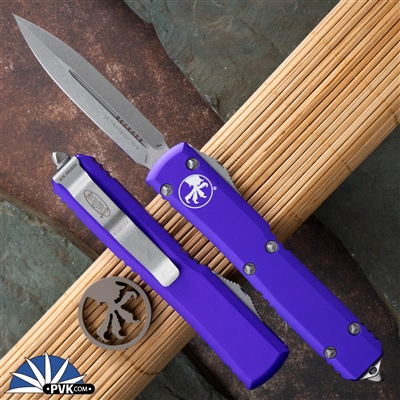 Microtech Ultratech 122-10APPU Apocalyptic Blade Purple Handle