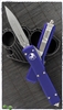 Microtech Ultratech 122-10PU Double Edge Stonewash Blade, Purple Handle