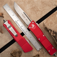 Microtech Combat Troodon S/E 143-10RD Stonewash Finish Blade Red Handle