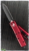 Microtech UTX-85 230-1RD Spartan Black Blade, Red Handle