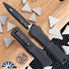 Microtech Combat Troodon Gen 3 1142-1T Double Edge Black Blade, Black Handle Tactical