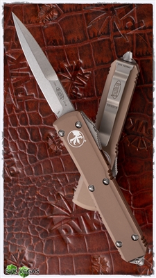 Microtech Ultratech Bayonet 120-10TA Stonewash Blade Tan Handle