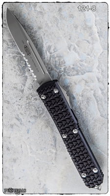 Microtech Ultratech D/A OTF Tri-Grip S/E Beadblast Serrated Black Handle