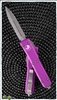 Microtech Ultratech 122-10VI Double Edge Stonewash Blade, Violet Handle