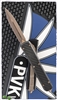 Microtech Ultratech 122-13APCFS Double Edge Apocalyptic Bronze Blade, Carbon Fiber Top Black Handle Signature Series