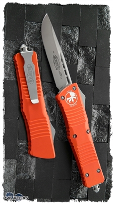 Microtech Combat Troodon D/A OTF S/E 143-7OR Beadblast Blade Orange Handle