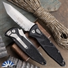 Microtech Socom Elite Auto 161A-11 Tanto Edge Stonewash Partial Serrated Blade, Black Handle