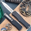 Microtech Hera II Mini 1701M-10 Bayonet Stonewash Blade, Black Handle