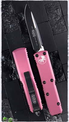 Microtech UTX-85 D/A OTF Pink Handle Black Blade
