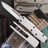 Microtech UTX-85 231-1STD Single Edge White Blade White "Storm Trooper" Handle