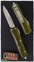 Microtech UTX-85 II S/E Stonewashed Standard 231II-10ODS OD Green Chassis