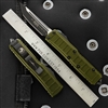 Microtech UTX-85 II 233II-1ODS Tanto Black Blade, OD Green Handle Stepside Signature Series