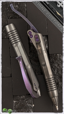 Marfione Custom Siphon DLC Titanium w/ Purple Haze Lever and Purple Anodized Hardware