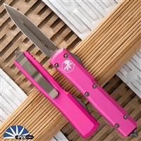 Microtech Ultratech D/E 122-13APPK Bronzed Apocalyptic Blade & HW Pink Handle