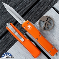 Microtech UTX-70 D/E 147-10OR Stonewash Orange Handle