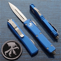 Microtech Ultratech D/E 122-4BL Satin Blade Blue Handle