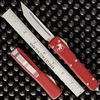 Microtech Ultratech 123-4RD Tanto Satin Blade, Red Handle