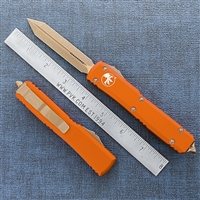 Microtech Ultratech D/A OTF Spartan 223-13APOR Apocalyptic Bronzed Orange Handle