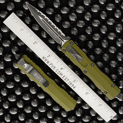 Microtech Dirac 225-3OD Full Serrated Black Blade