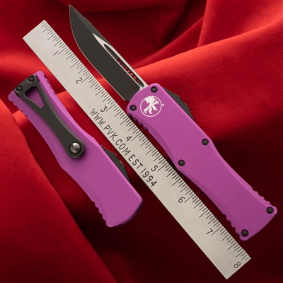 Microtech Hera 703-1VI Single Edge Black Blade Violet Chassis