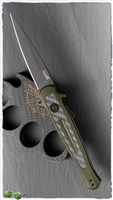 Kershaw Launch 8 Carbon Fiber Inlay - OD Green Black Blade