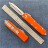 Microtech UTX-85 230-10OR Spartan Stonewash Blade, Orange Handle