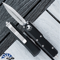 Microtech UTX-85 D/E 232-4 Black Handle Satin Blade