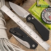 Protech Strider  PT+ Black Solid Handles Stonewash Magnacut Blade, Blasted HW, Black Clip