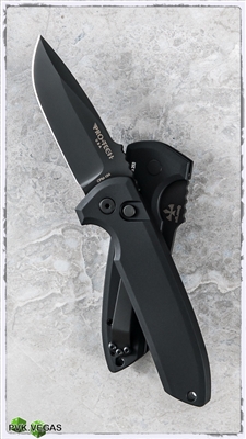 Protech Rockeye Auto 201 Black Blade Black Handle