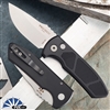 Protech Les George SBR Auto 405 Stonewash Blade, Textured Black Handle