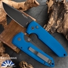 Protech/Les George LGPVK.1BLUE Rockeye Auto DLC 3V,  Blue Smooth Handle PVK Exclusive