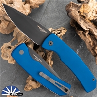 Protech Magic 2 Hidden Scale Release Auto Black Blade Blue Handle & Black HW