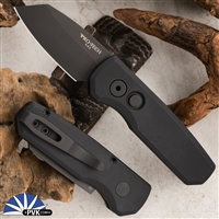 Protech Runt 5 R5403 DLC Magnacut Reverse Tanto Black Handle