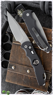 Protech Tactical Response TR-4.59 Skull Automatic Knife Blasted Blade