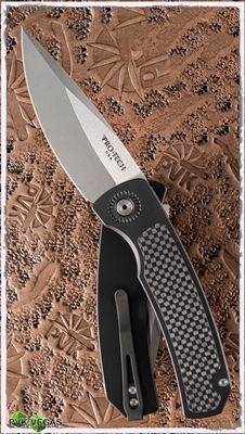 Protech Magic 2 Hidden Scale Release Auto Carbon Fiber Inlay