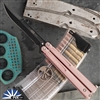 PVK Vintage Shop Custom Tachyon 173-1 Black Blade, Cerakote Pink Handles