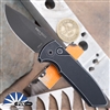 PVK Custom Protech/Les George SBR Auto, Black DLC CPM-3V, Distressed Black Handle *PVK Exclusive*