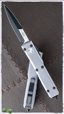 Microtech Ultratech Bayonet 120-1GY Gray Handle Black Blade
