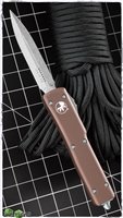 Microtech UTX-70 D/E 147-10TA Stonewash Blade Tan Handle