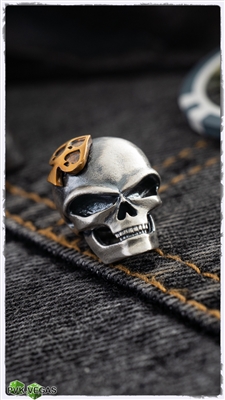 RUS Beads Three Spades Skull