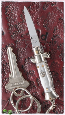 SKM 4" Italian Made Stiletto Automatic Keychain