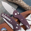 TRM Shadow River-Lok Stonewash 20CV, Concord Grape Micarta Scales